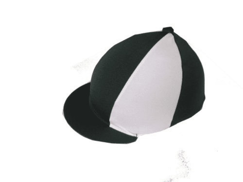 "Castledyke Equestrian Centre" Navy/white Lycra Hat Silk