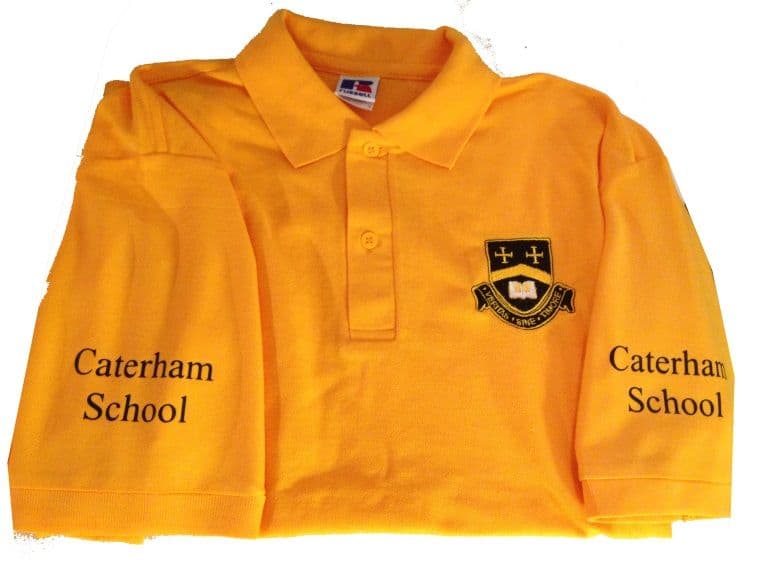 Caterham School Golden Yellow ADULT Polo Shirt