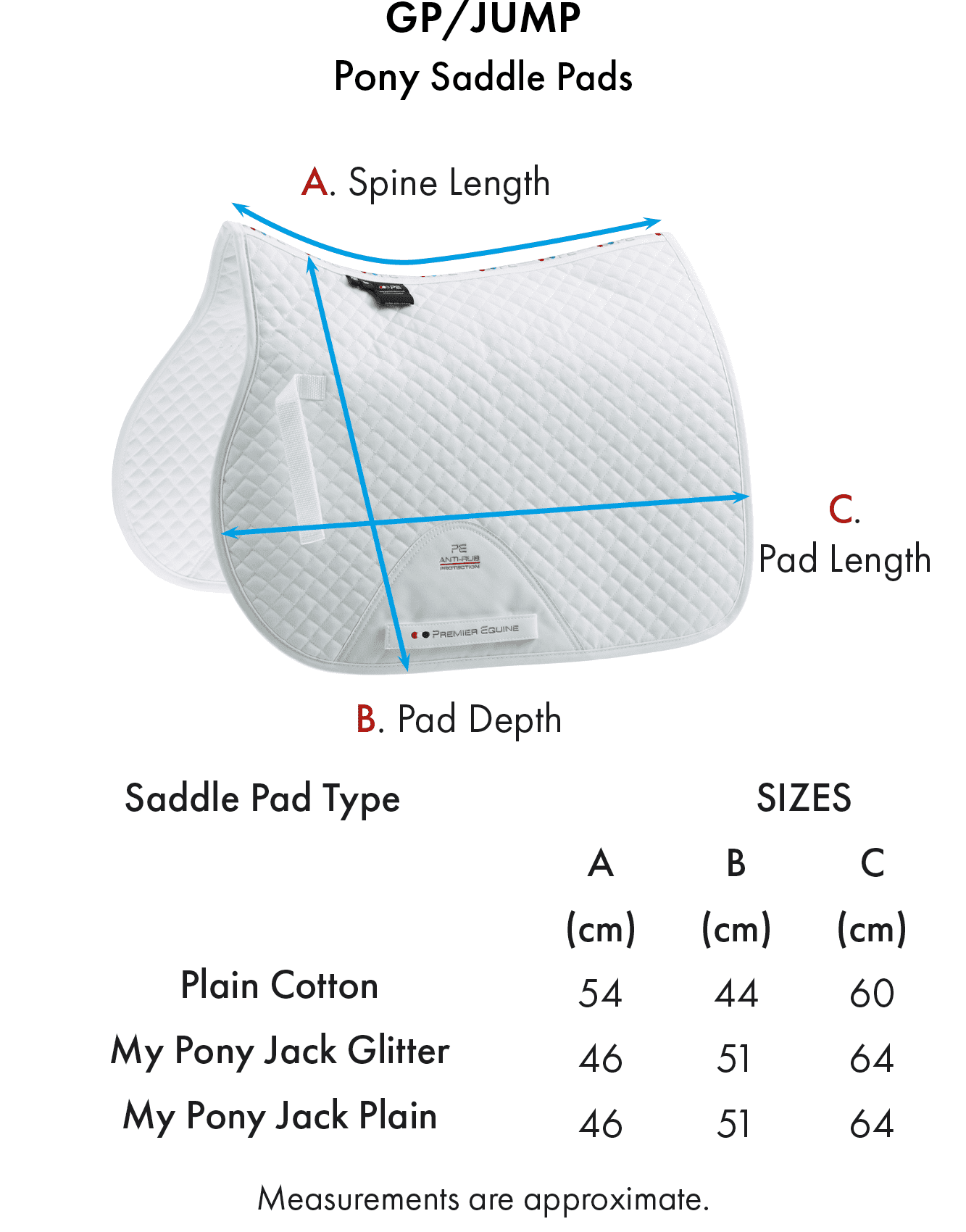 Cheam School Equestrian embroidered White Premier Equine GP Saddlecloths