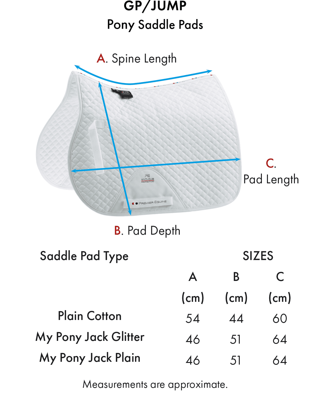Cheam School Equestrian embroidered White Premier Equine GP Saddlecloths