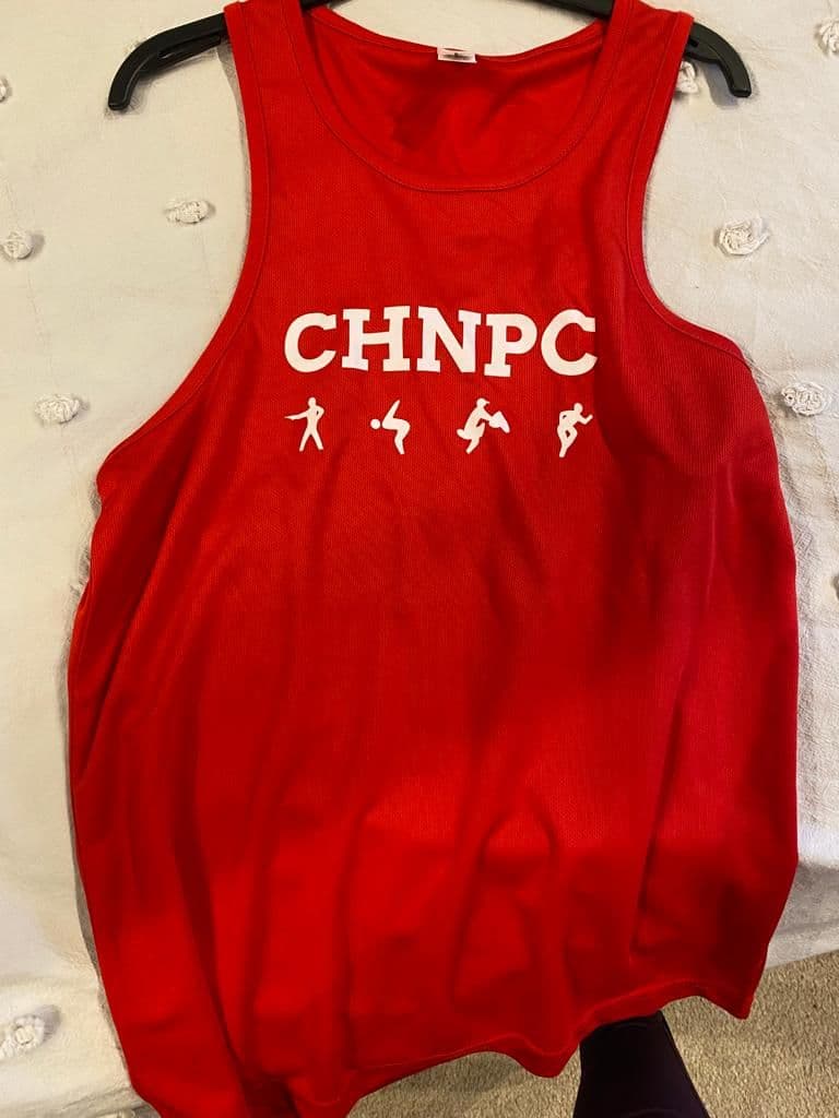 Cheshire Hunt North Red Children's Tet running vest JC07j