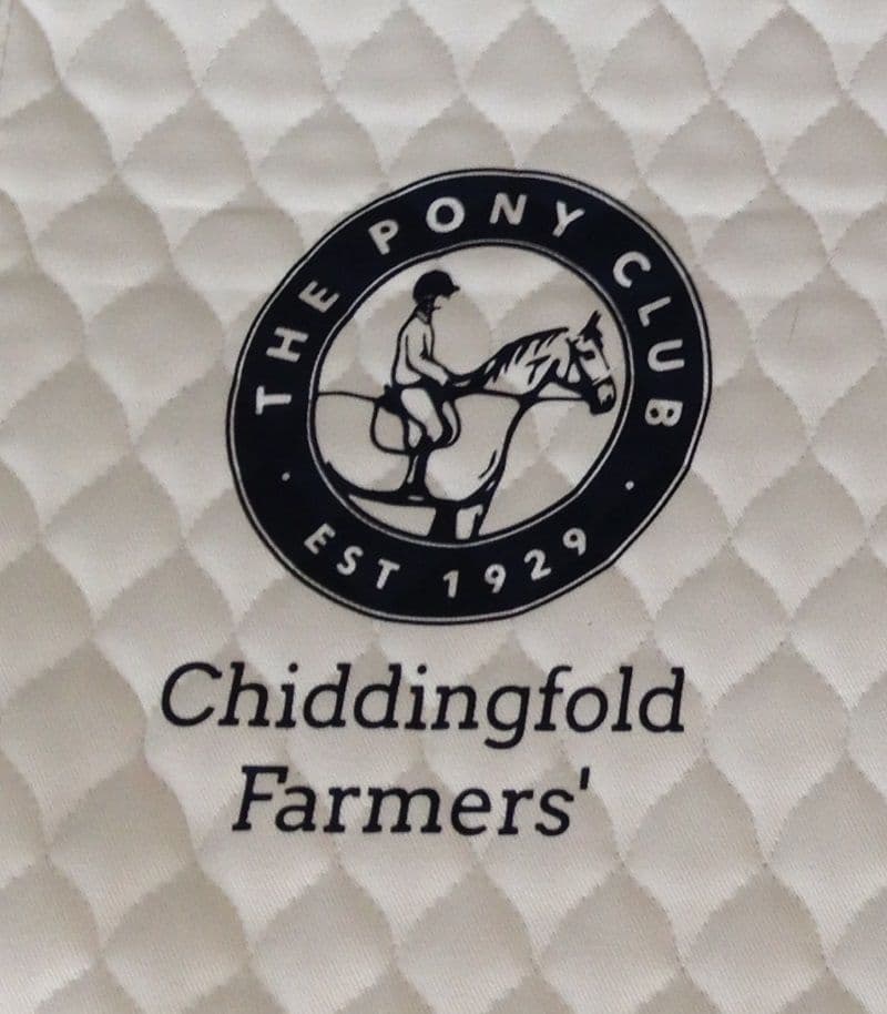 Chiddingfold Farmers' White Dressage Saddlecloths