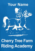 CHILD Cherry Tree Farm Riding Academy Royal polo Shirt BA301b