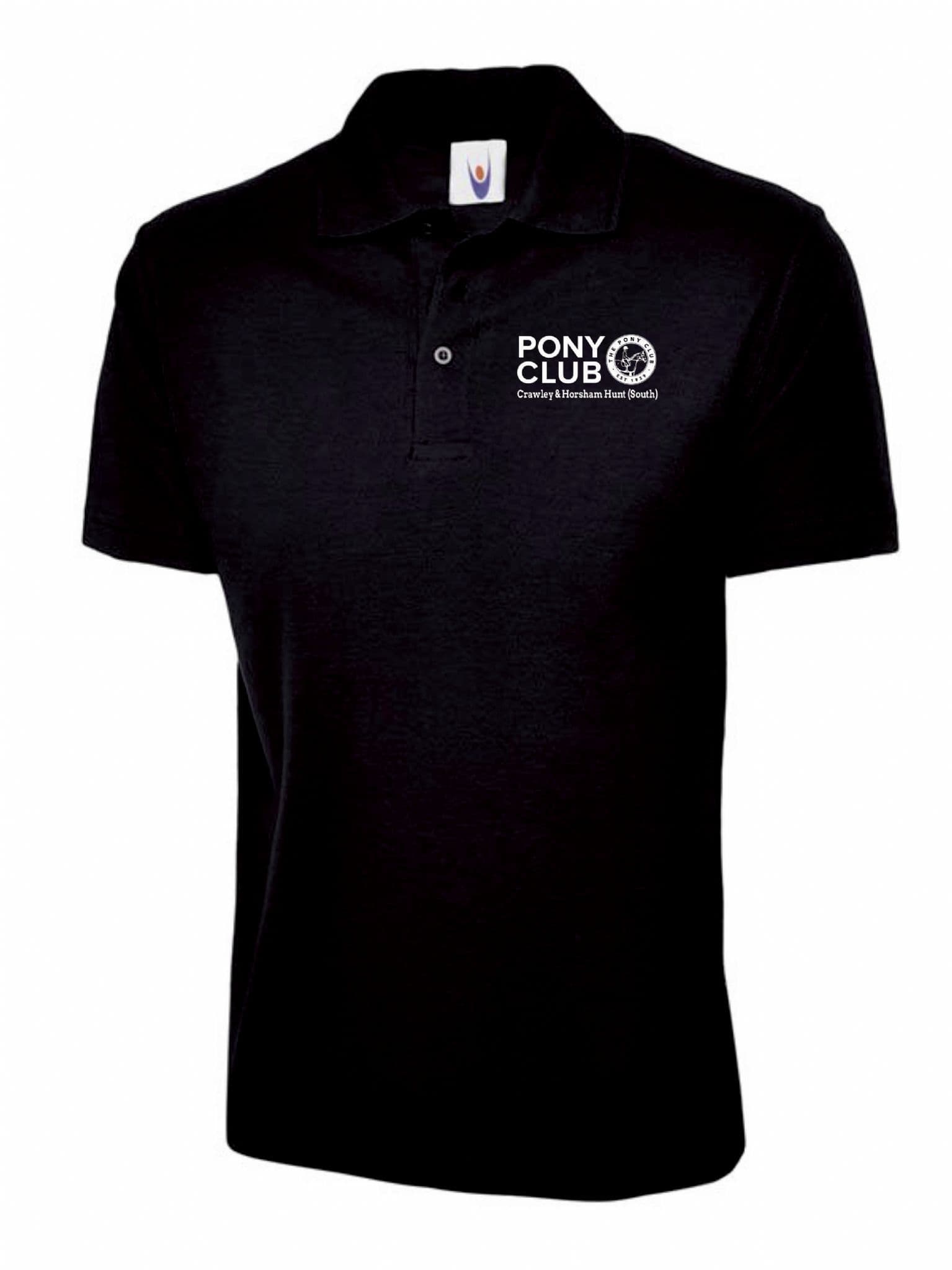 CHILD Crawley & Horsham Hunt South Black Polo Shirt UC103