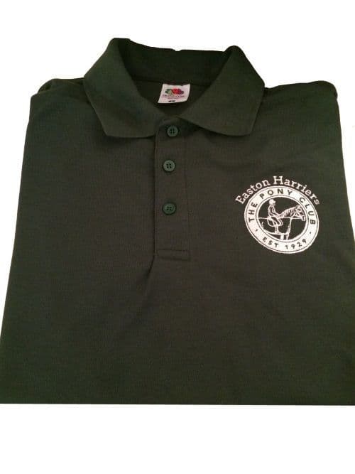 CHILD Easton Harriers PC Bottle Green Polo Shirt UC103
