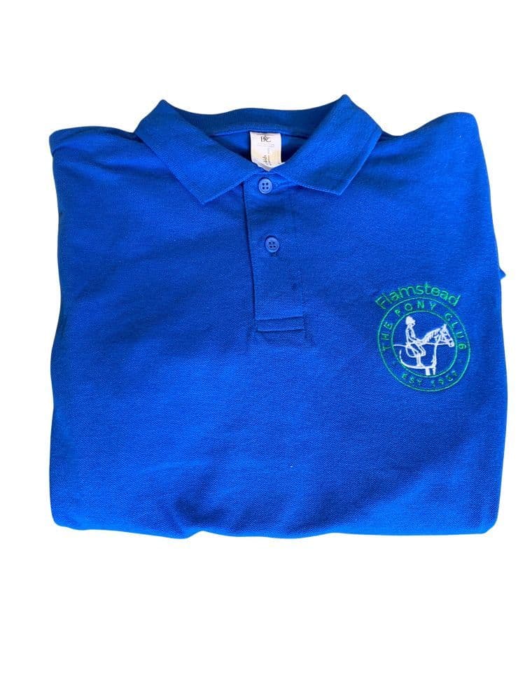 CHILD Flamstead Pony Club Royal Polo Shirt UC103