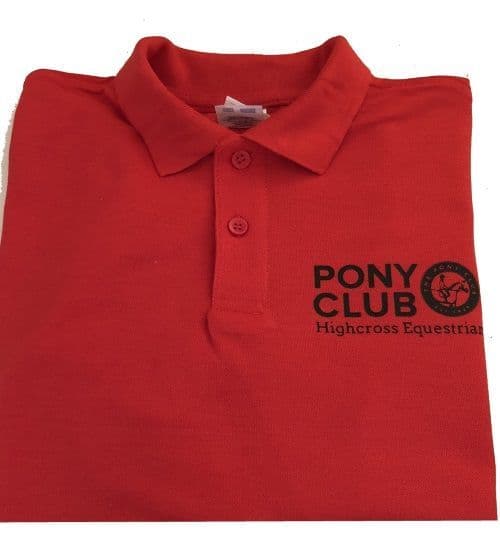 CHILD Highcross Equestrian Red Polo Shirt
