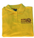 CHILD South Farm Riding Stables Pony Club Yellow Polo Shirt UC103