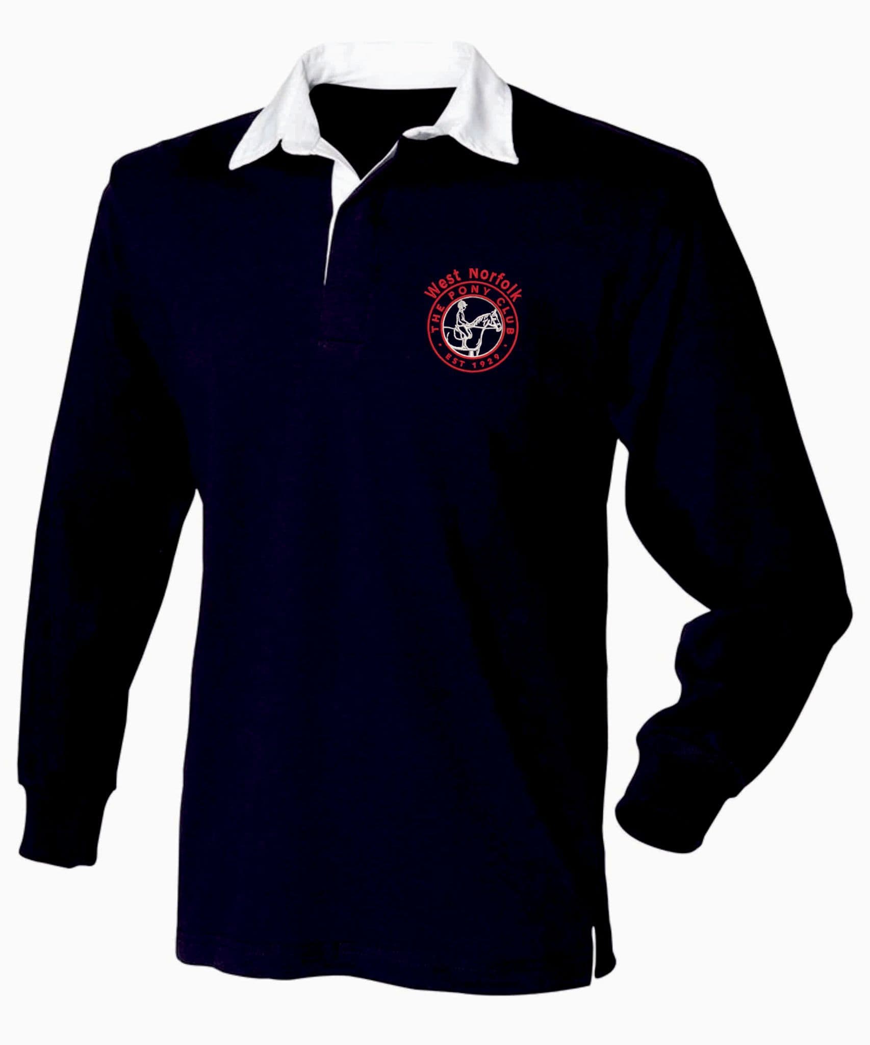 CHILD West Norfolk Long Sleeved Navy Rugby Shirt