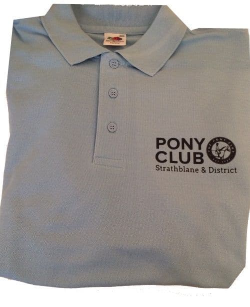 Children's Baby Blue Polo Strathblane & District Pony Club