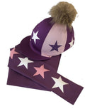 Children's Baby Pink/Purple Base Layer & Hat Silk