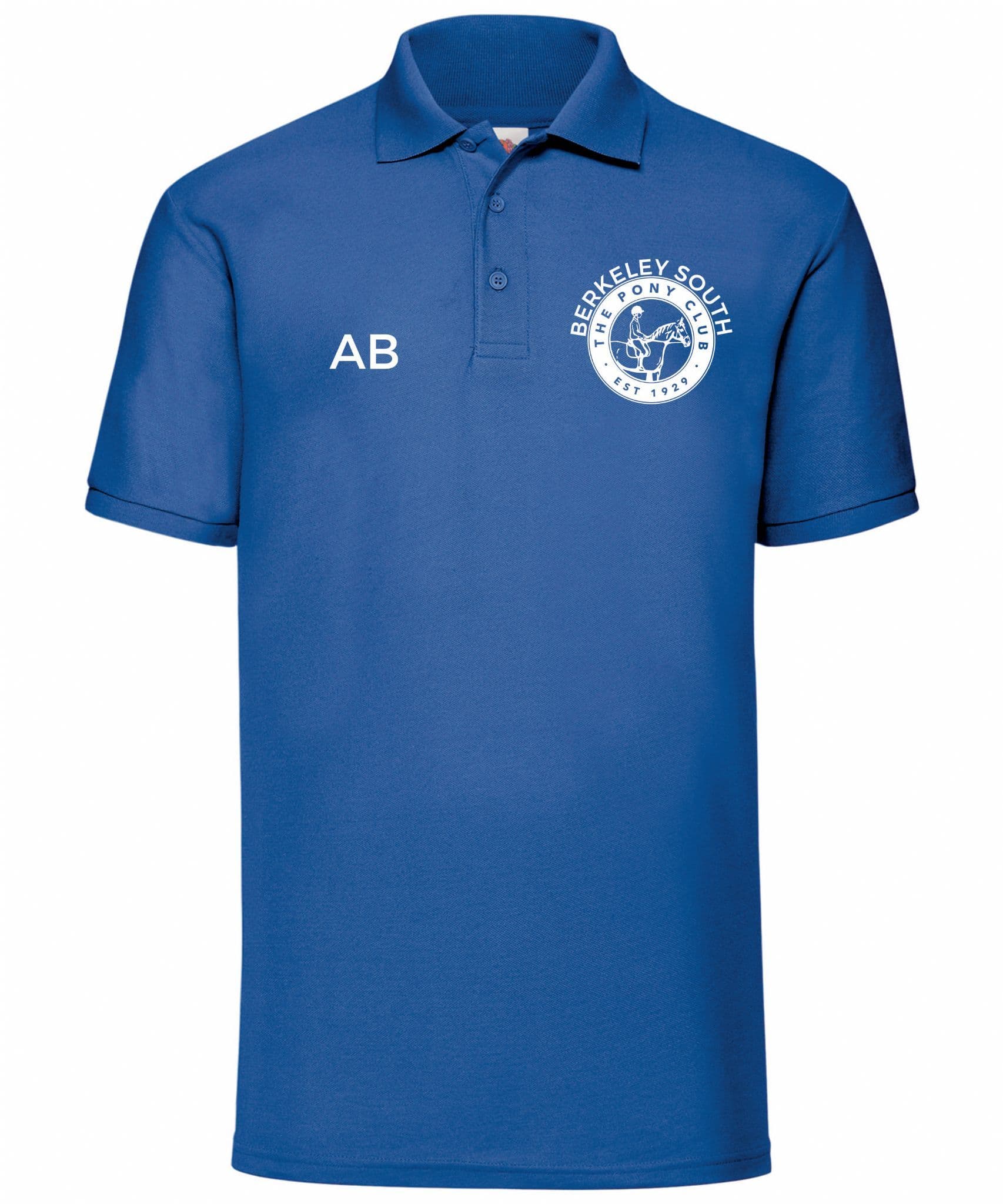 Children's Berkeley South Pony Club Royal Blue Polo Shirt UC103