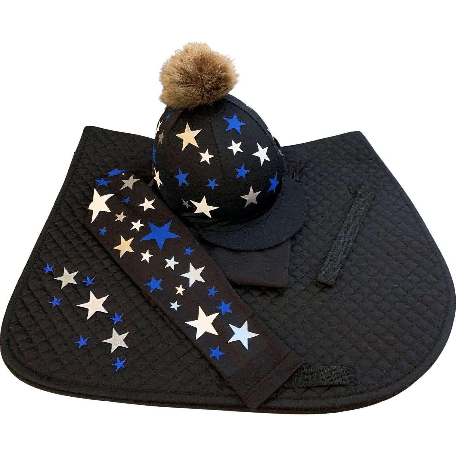 Children's Black/Royal/White Base Layer Cross Country Colours (1)