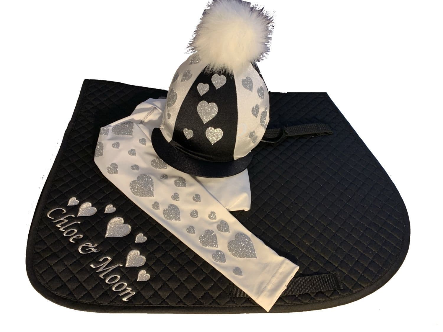Children's Black/Silver Glitter Base Layer Cross Country Colours