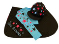 Children's Black/Sky/Hot pink Base Layer Cross Country Colours