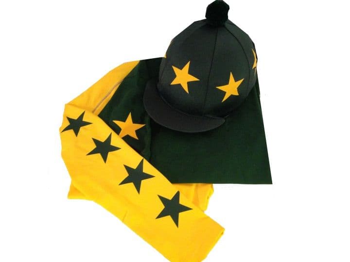 Children's Bottle Green/Yellow Base Layer, polo and silk