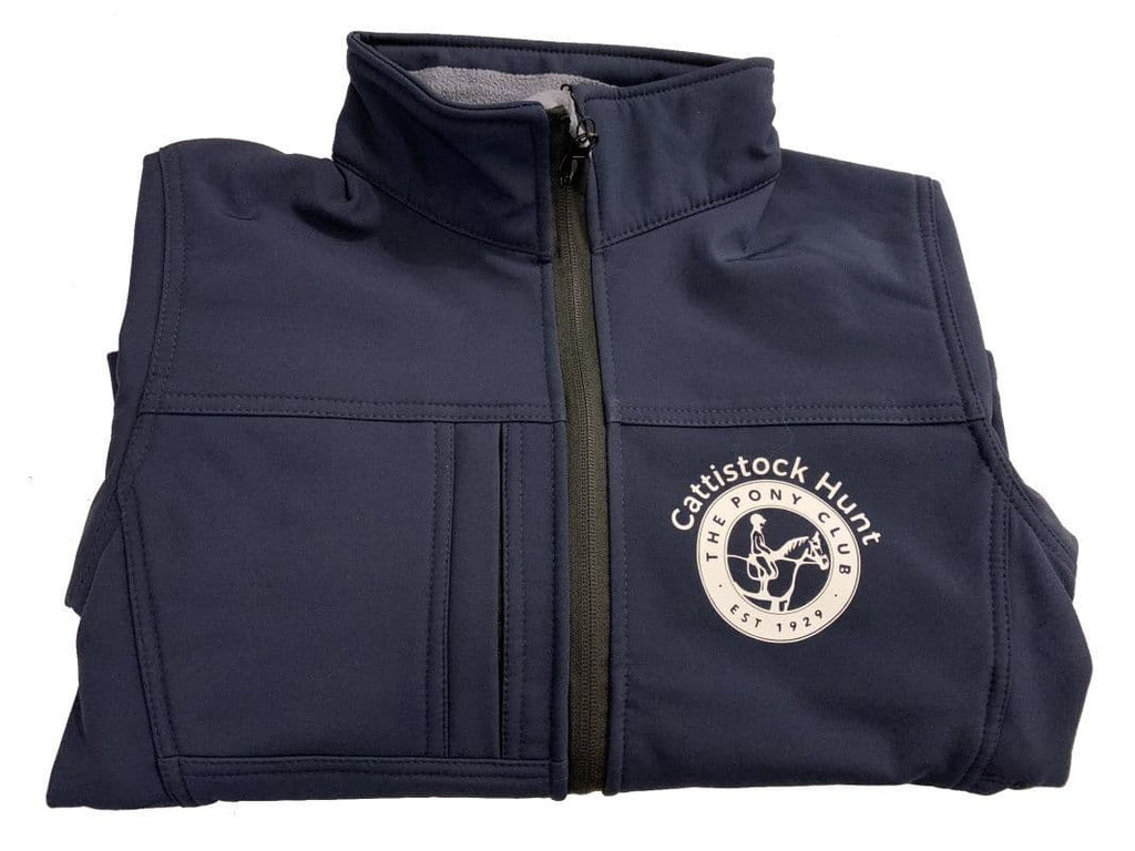 Children's Cattistock Navy Classic Softshell 3 layer jacket.