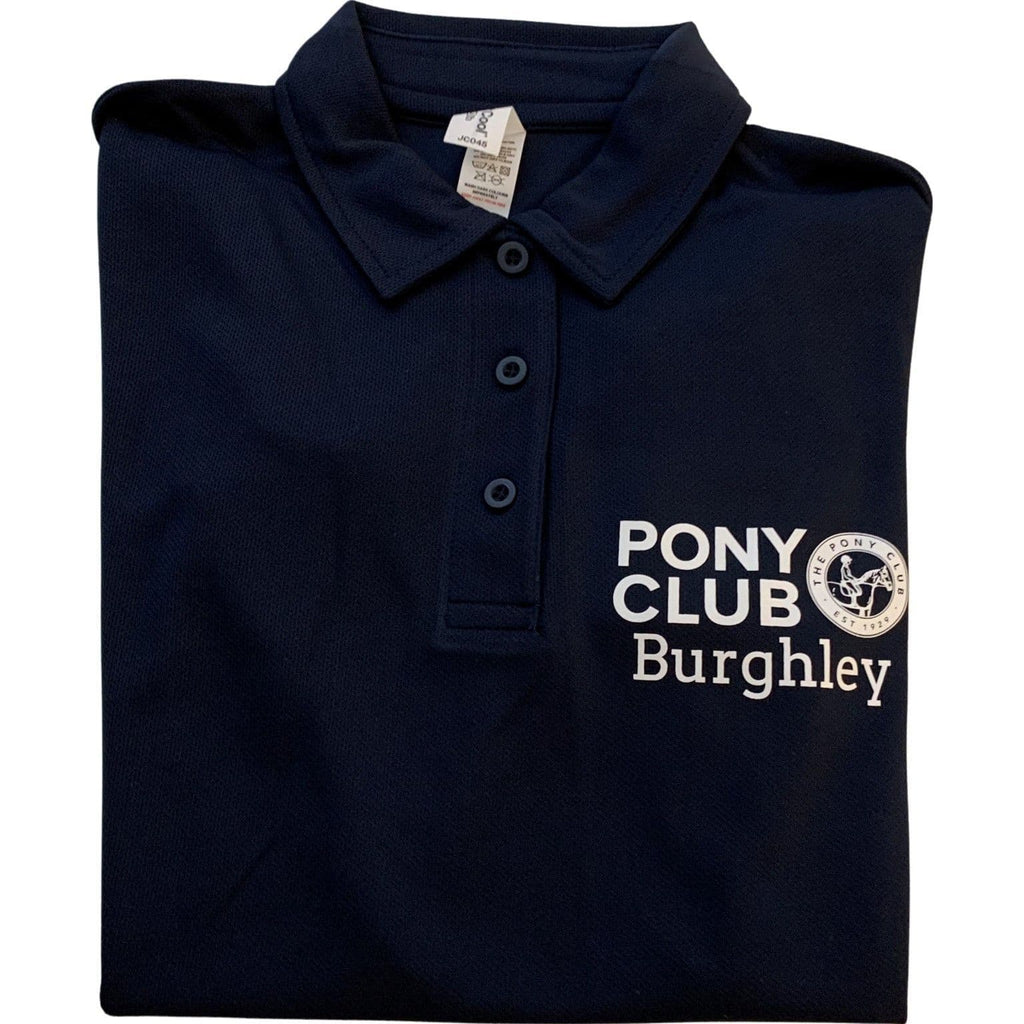 Children's Cool Performance Burghley Pony Club Polo Shirt – Navy JC040j