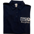 Children's Cool Performance Burghley Pony Club Polo Shirt – Navy JC040j