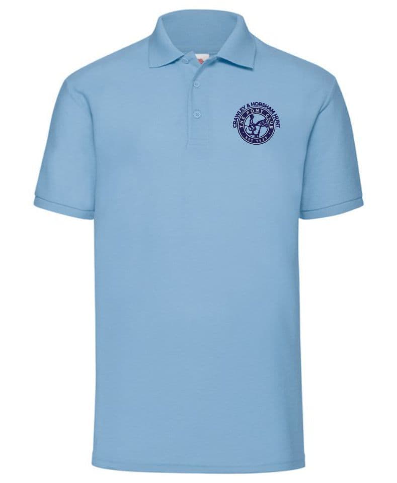 Children's Crawley & Horsham Hunt PC Pale Blue Polo SS11b