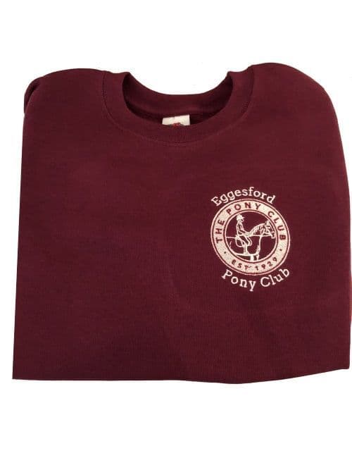 Children's Eggesford PC Burgundy Sweatshirt UX7