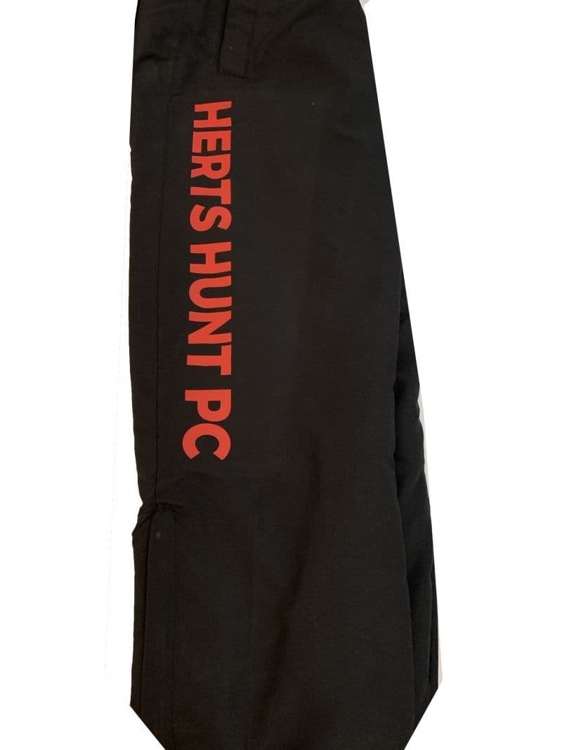 Children's Herts Hunt Black lined tracksuit bottoms TL47b