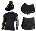 Children's Monday Riders Club Black/Gold/Silver Base Layer Cross Country Colours (1)