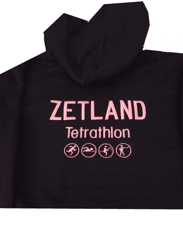 Children's Navy/Pink Zetland Tetrathlon Hoodie
