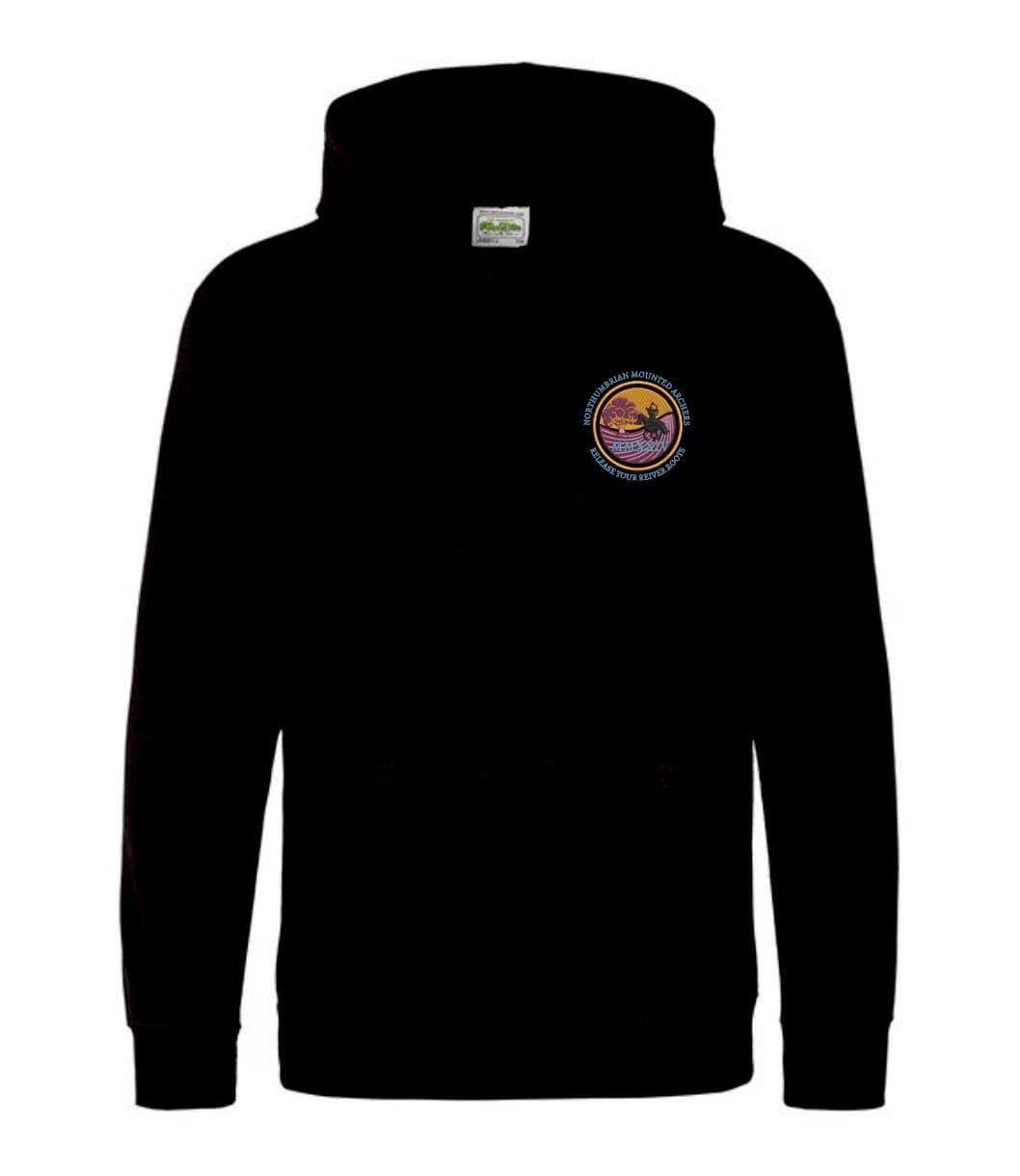 Children's Northumbrian Mounted Archers Black Hoodie Jh001b