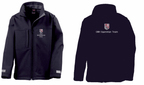 Children's Old Buckenham Hall Navy Classic Softshell 3 layer jacket.