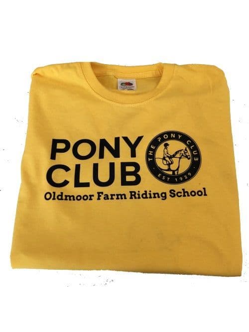 Children's Oldmoor Riding School Golden Yellow Sweatshirt SS200