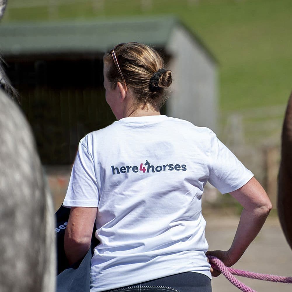 Children's Organic Tee Shirt Here4Horses