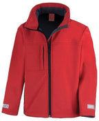Children's Puckeridge PC RED Classic Softshell 3 layer jacket.