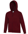 Children's Red Piece Equestrian Stables Burgundy ZIP Hoodie