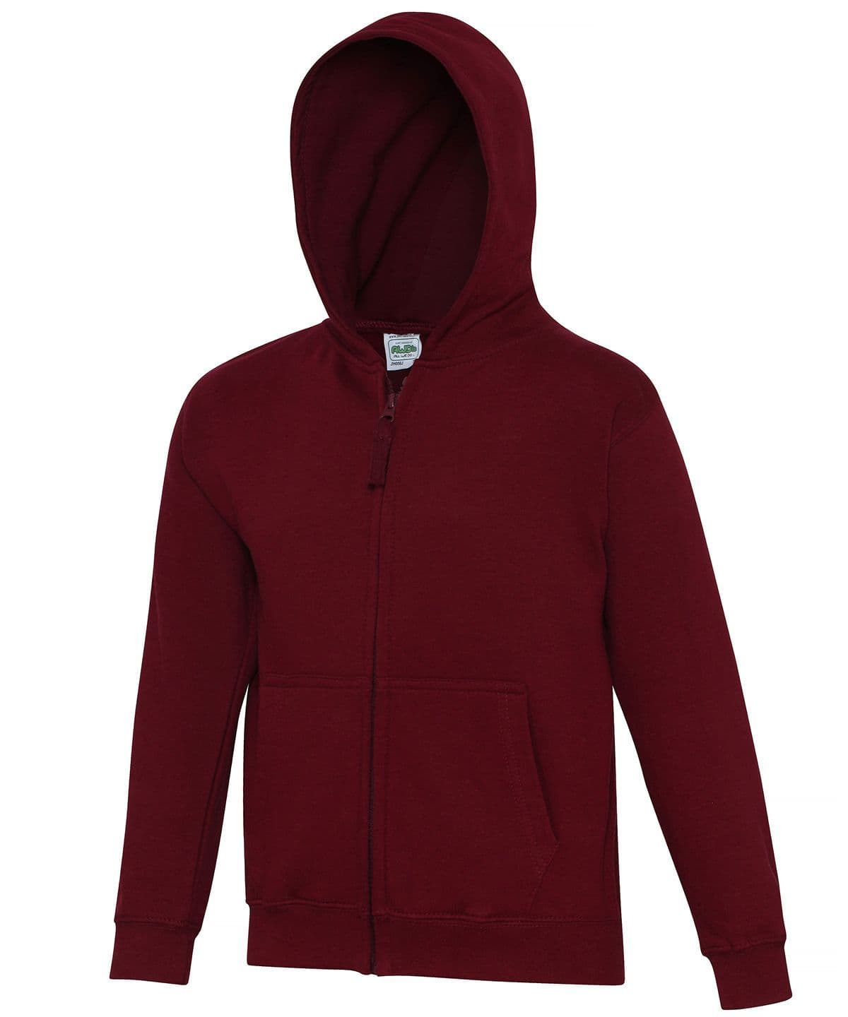 Children's Red Piece Equestrian Stables Burgundy ZIP Hoodie