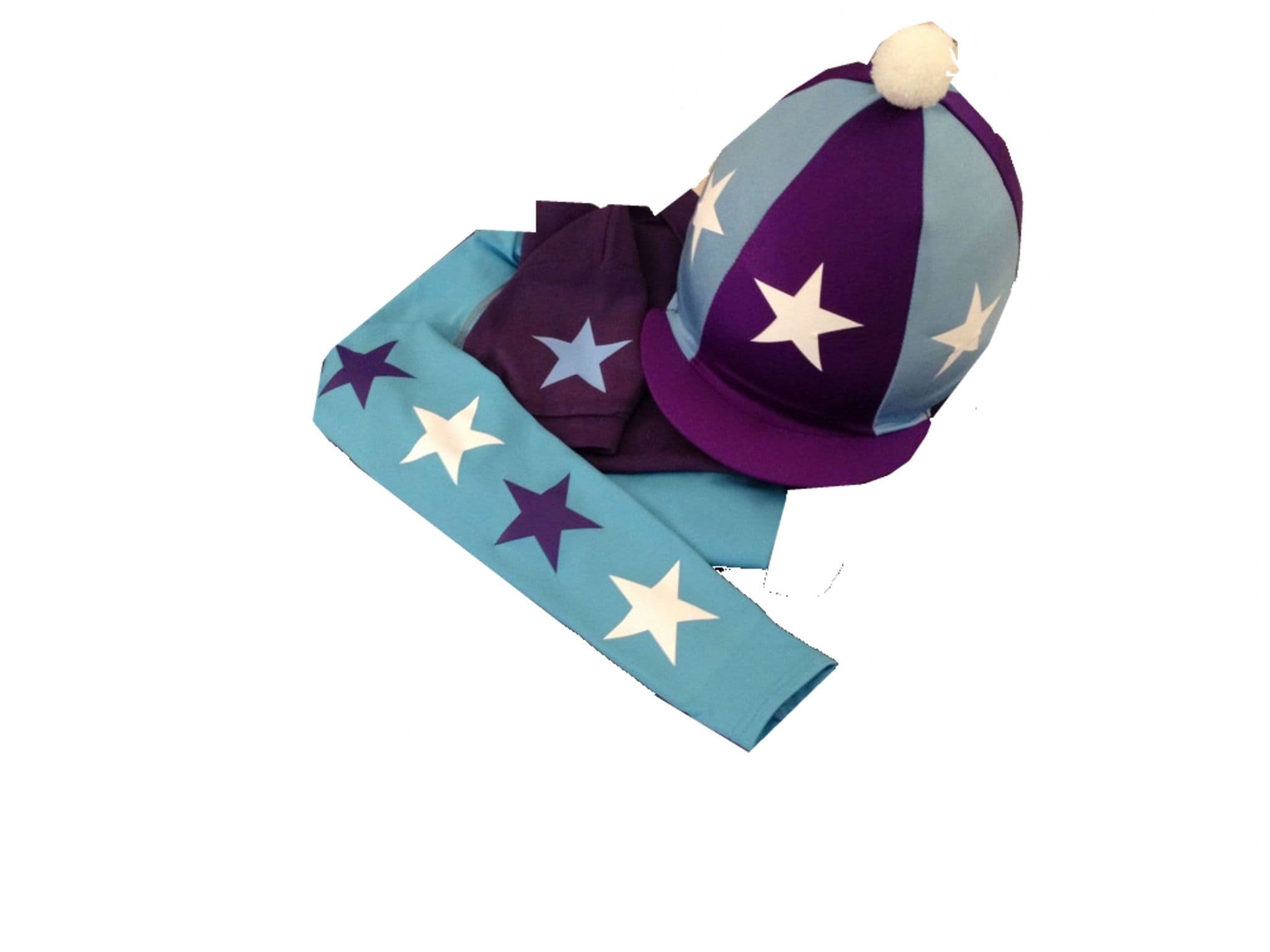 Children's Sky Blue/Purple//White Base Layer, polo and silk