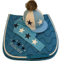 Children's Turquoise, white,navy Base Layer Cross Country Colours