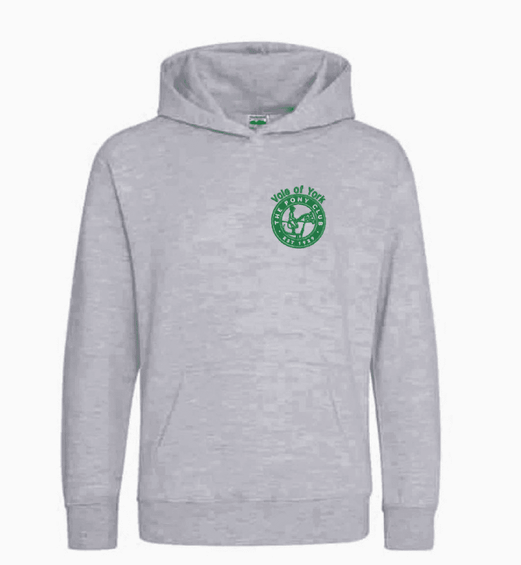 Children's Vale of York Tetrathlon Heather Grey Hoodie JH001b