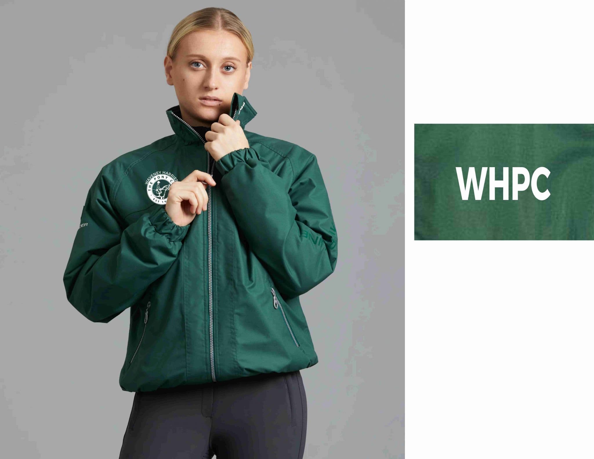 Children's Waveney Harriers Green Premier Equine Junior Pro Rider Unisex Riding Jacket