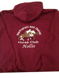 Children's WDHC Large logo Burgundy Embroidered Hoodie