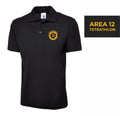 CHILDRENS Area 12 Tetrathlon Black Polo Shirt – UC103