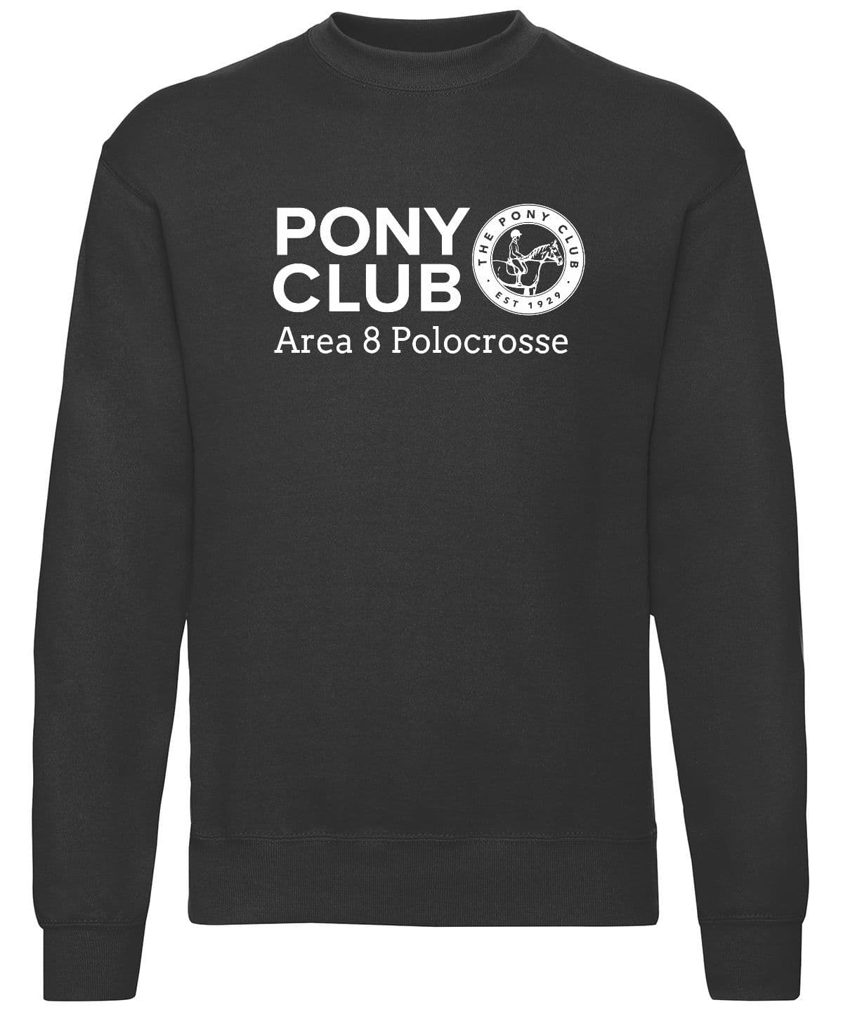 Children's' Area 8 Polocrosse Black Sweatshirt
