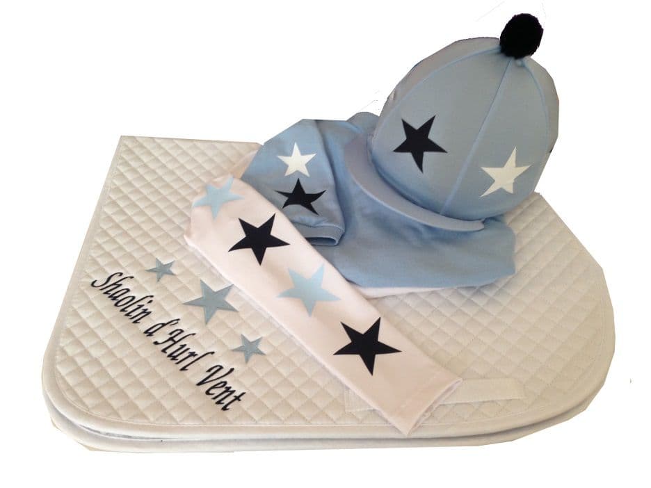 Children's Baby Blue/White/Navy Base Layer Cross Country Colours