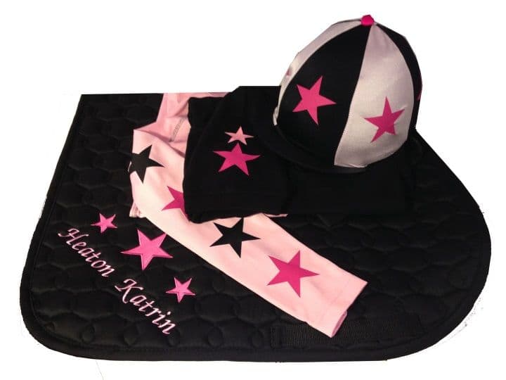 Children's Black/Baby Pink/Hot pink Base Layer Cross Country Colours