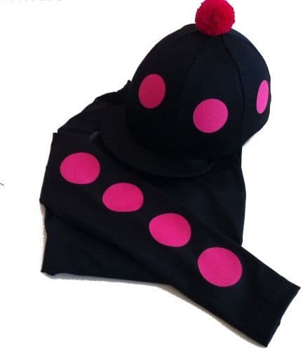 Children's Black Base Layer & Hat Silk