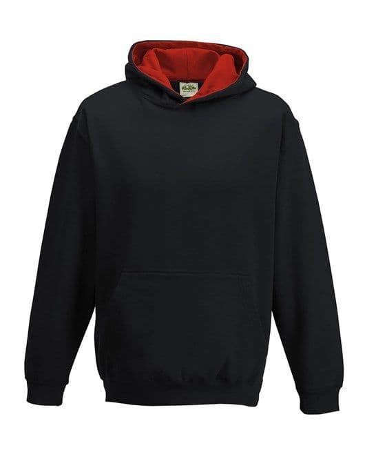 Children's Black/Red Wilmslow RC Hoodie