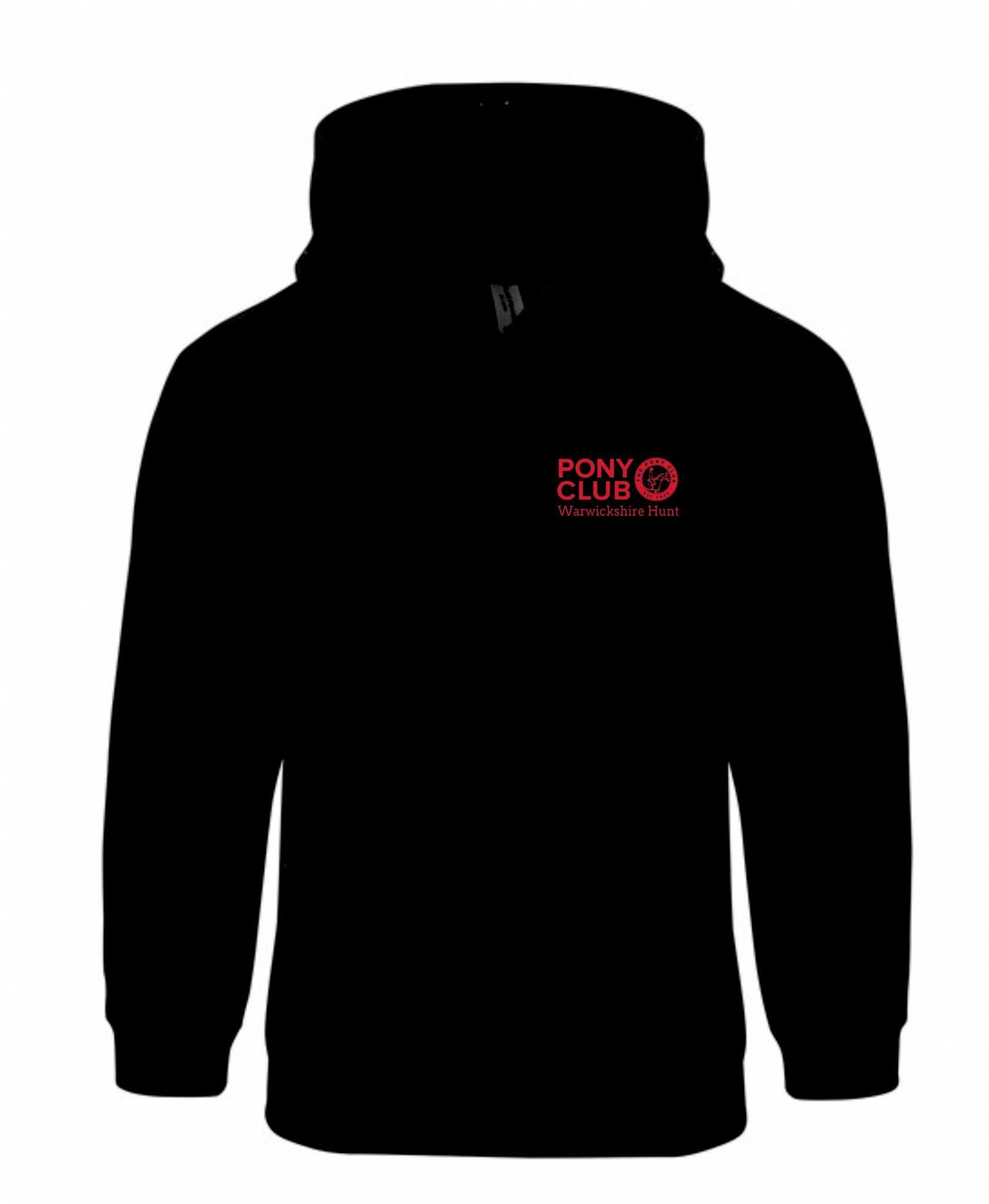 Children's Black Warwickshire Pony Club Hoodie
