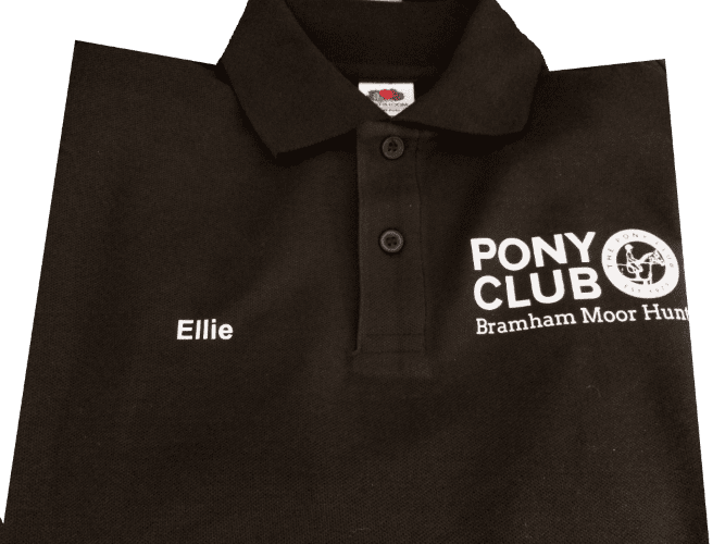Children's' Bramham Moor Polo Shirt Black