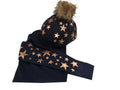 Children's Brecon & Talybont PC Navy/Rose Gold Base Layer & Hat Silk