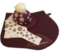 Children's Burgundy Base Layer Cross Country Colours. Premier Equine Pony Saddlecloth